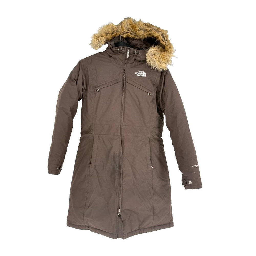 The North Face Womens Arctic Parka Fur Trimmed Hooded Down Puffer Coat Size S